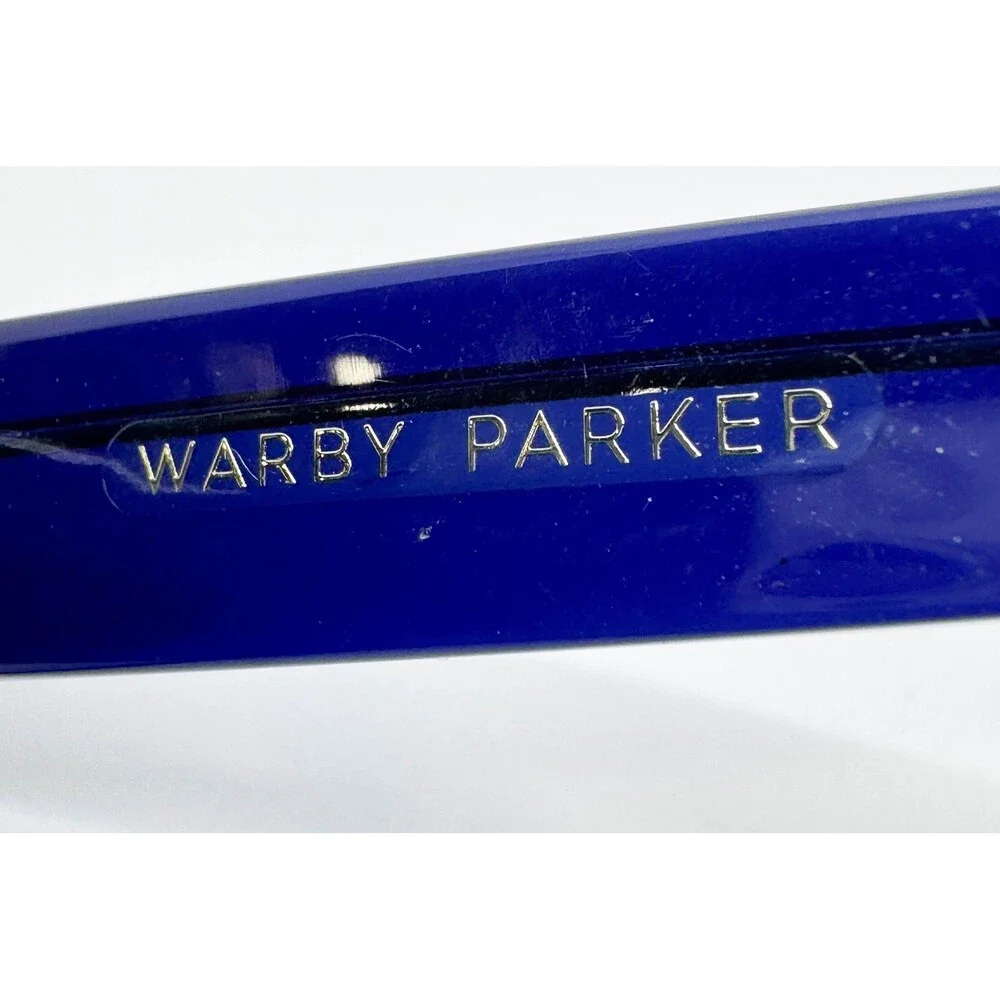 Warby Parker Gemma 356 Eyeglasses Womens Blue Cat Eye 52-22-142